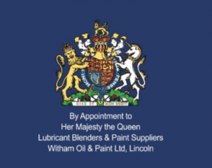 The Witham Oil and Paint Royal Warrant crest